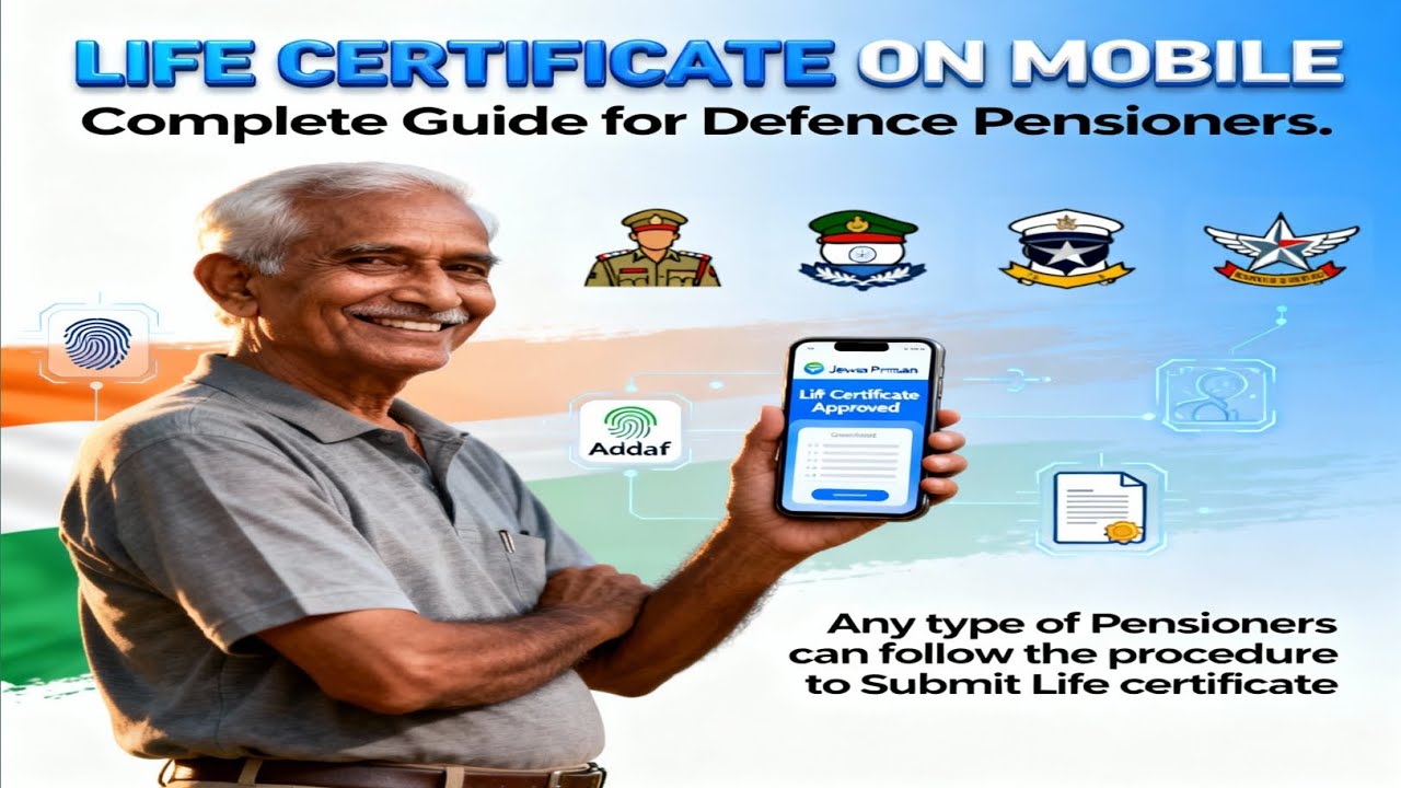 How to Submit Life Certificate Online Using Mobile Step-by-Step for Ex-Servicemen 