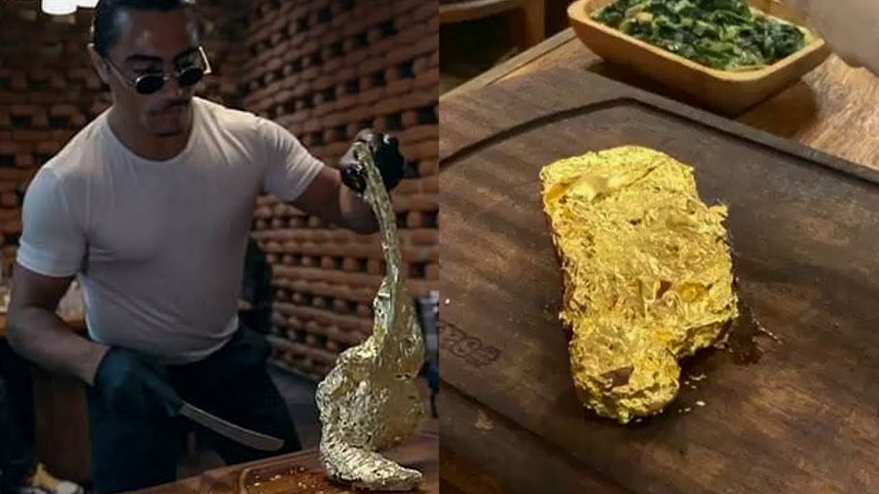 Nusret Steakhouse Dubai 24 Karat Gold Steak  Amazing Meat Cutting Skills! #nusr_et