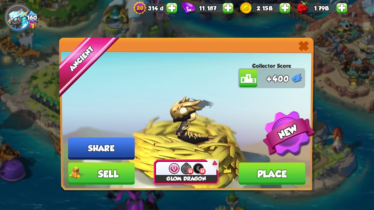 #DML Hatched GLOM DRAGON - Dragon Mania Legends