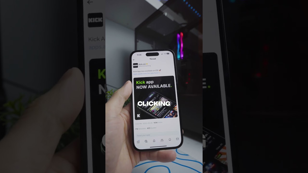 KICK STREAMING APP NOW AVAILABLE ON iOS 💚