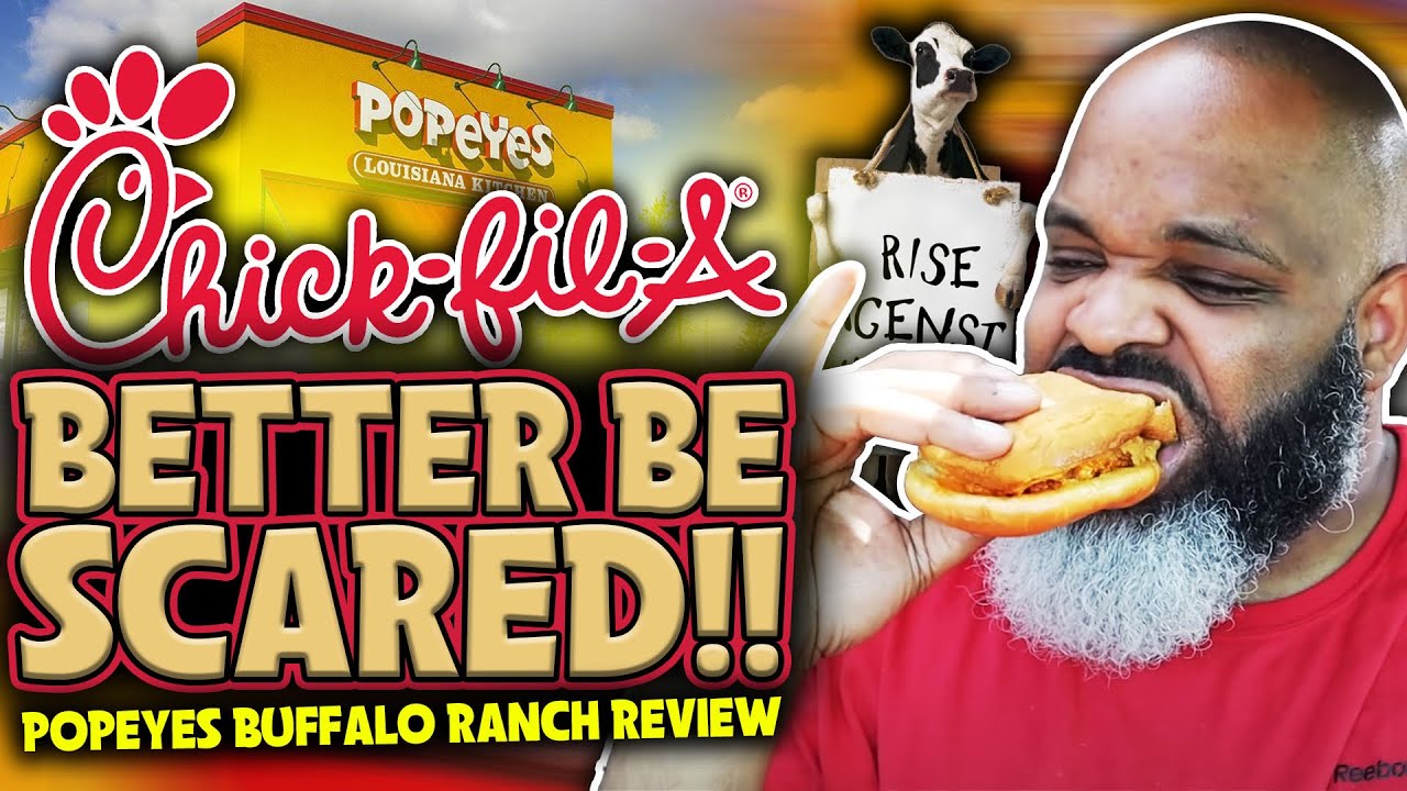 Popeyes Buffalo Ranch Sandwich has Chick fil A RUNNING AWAY!
