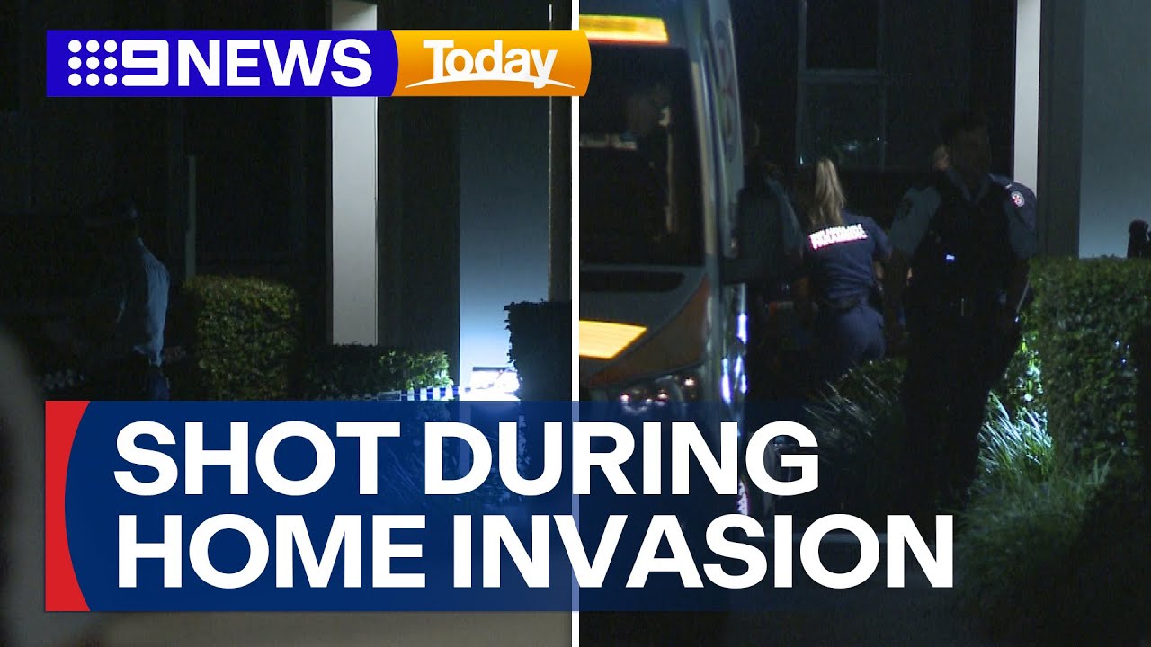 Man shot during home invasion in Sydney's west | 9 News Australia