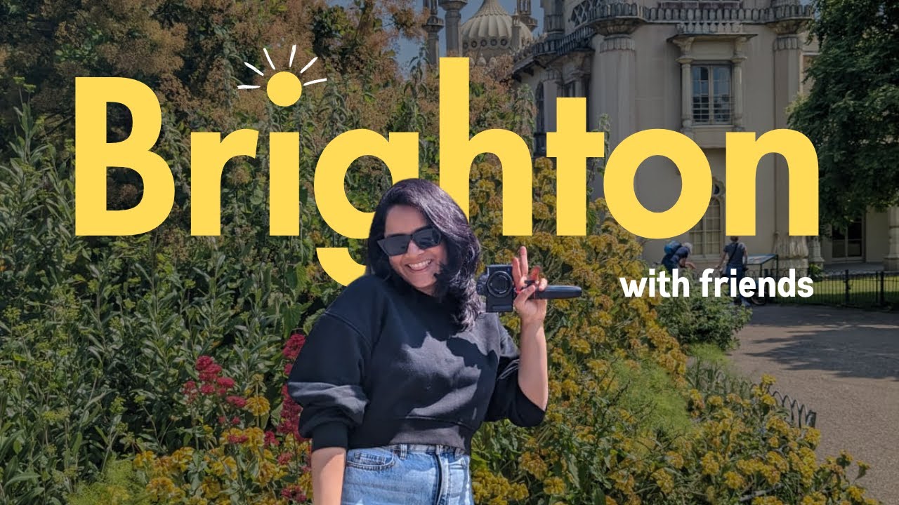 Brighton, Sussex | Chill travel vlog | Brighton Palace Pier, Royal Pavilion, beach, cafe hopping