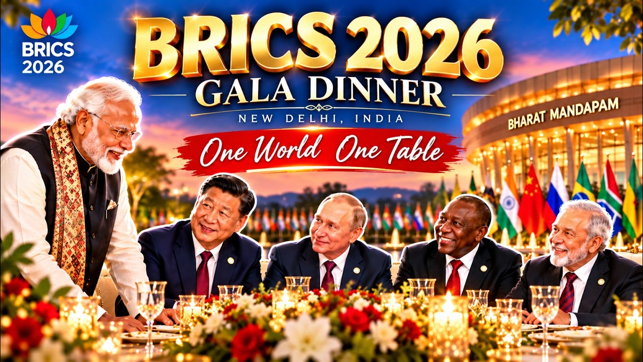 India Brings the World Together 🌍 | BRICS 2026 Gala Dinner | Emotional Moment #modi #brics #2026
