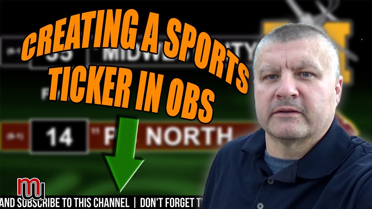 Creating a Sports Ticker or Scrolling Text in OBS