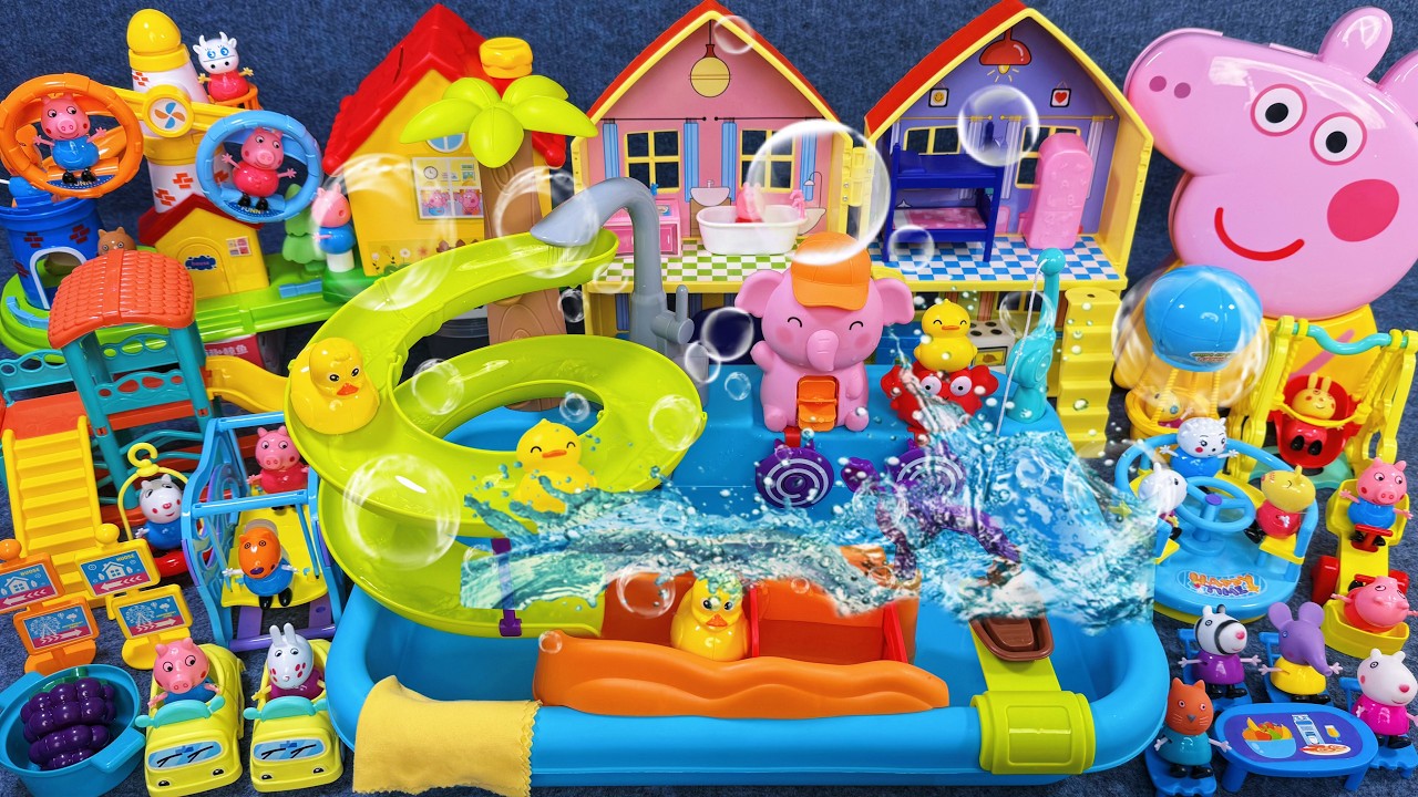 12 Minutes Satisfying with Unboxing Peppa Pig Playground Toys Set Review Toys | ASMR