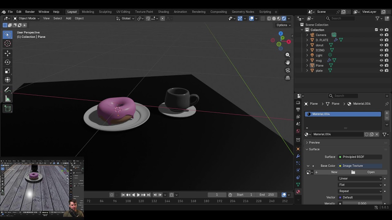 Learning how to make DONUT in Blender from BlenderGuru [ Day 4]