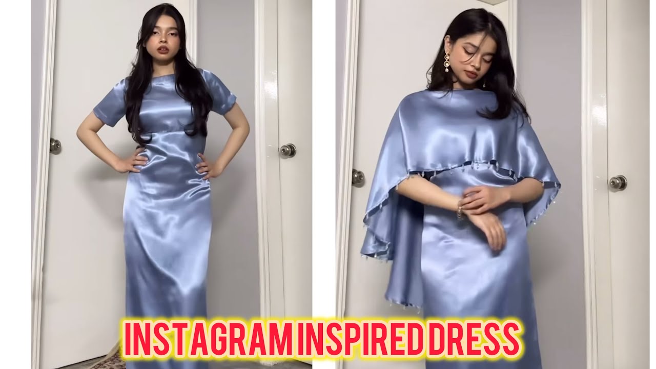 Instagram Inspired Dress | Outfit From Scratch | Stitching Tips | Daily Vlogs
