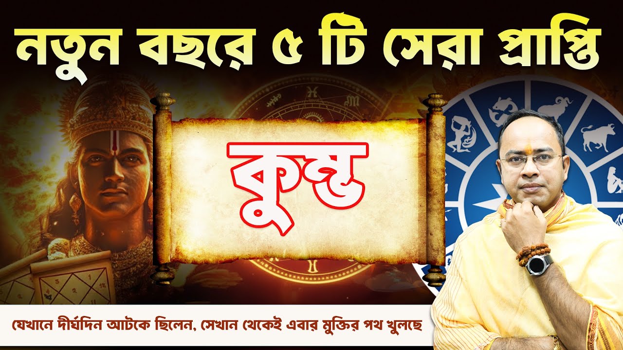 Kumbho Rashi 2026: নতুন বছরে কুম্ভ রাশির ৫ টি বড় প্রাপ্তি | Aquarius Rashi 2026 | Santanu Dey