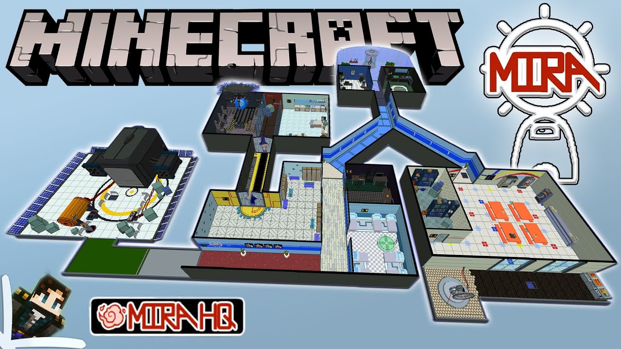 Mira HQ Among Us Map - Little Tiles Modded Recreation w/ Animated Tasks in MINECRAFT