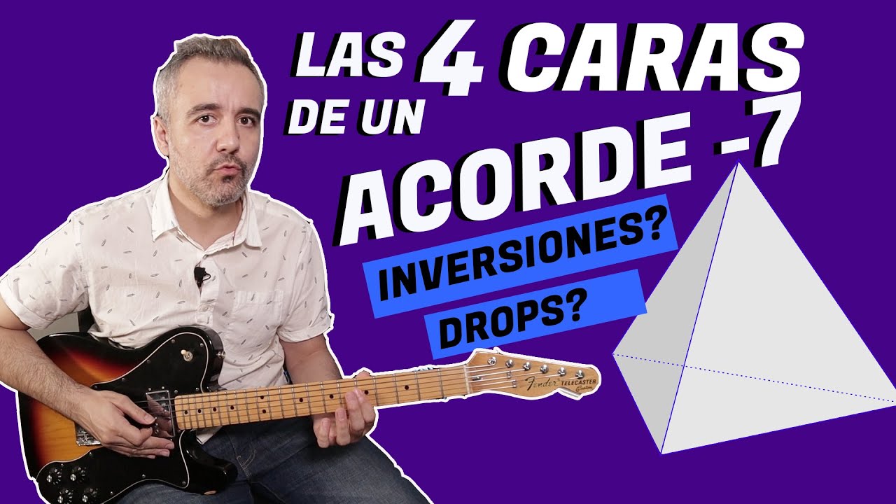 DROP Voicings e INVERSIONES del acorde menor 7. Usos en SOLOS de acordes y CHORD MELODY.