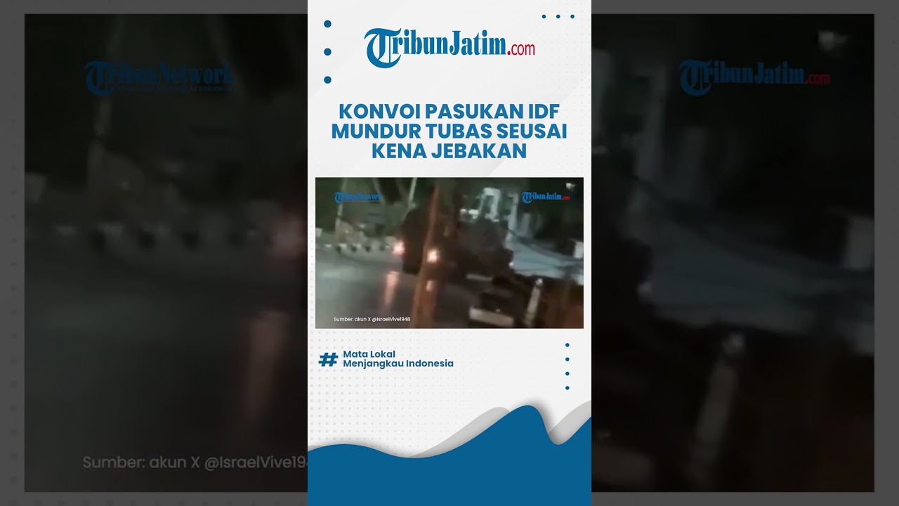 Tentara Meledak Kena Jebakan Militan Palestina, Konvoi Pasukan IDF Mundur dari Tubas