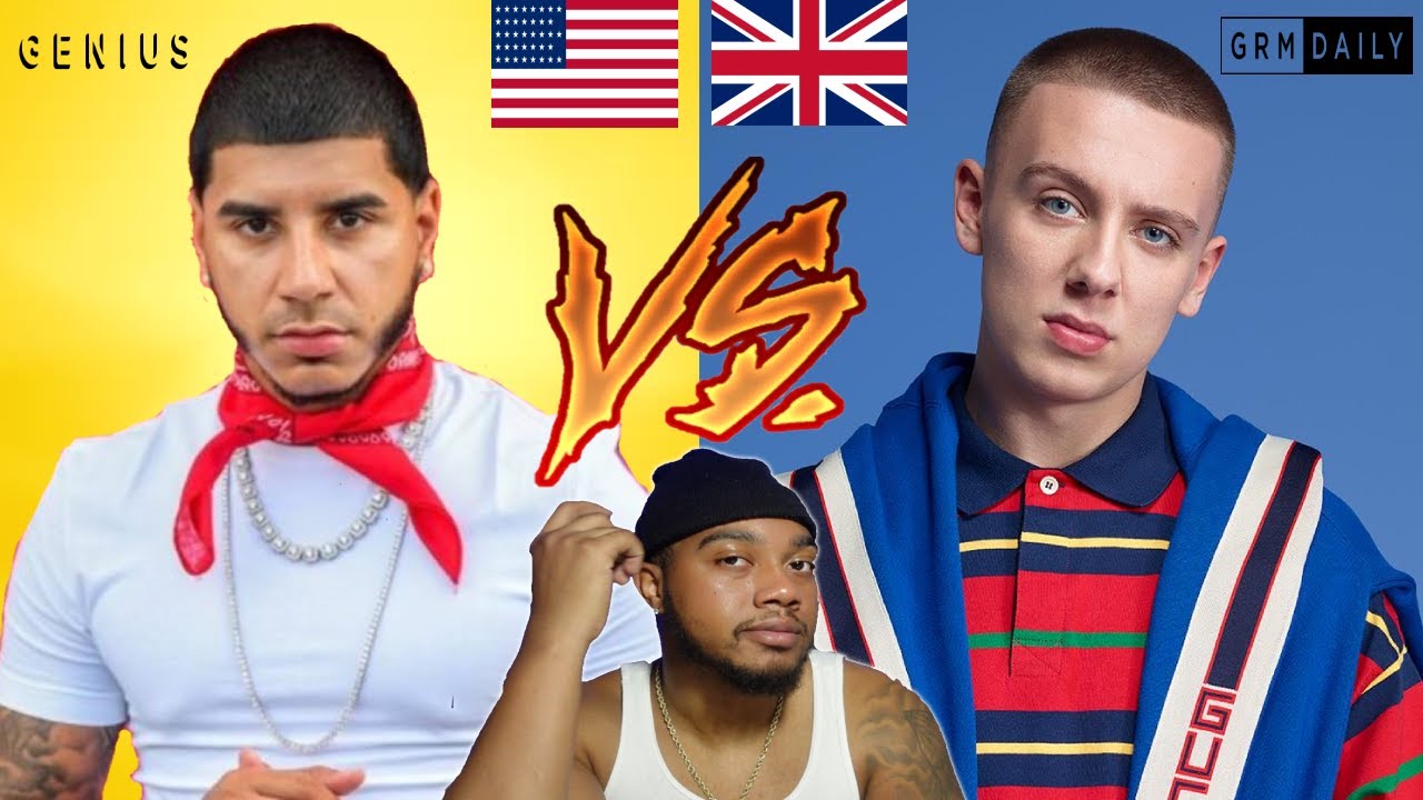 AMERICAN REACTS TO US VS UK 🇺🇸🇬🇧  | GENIUS OPEN MIC VS GRM DAILY DUPPY | WHO WINS??