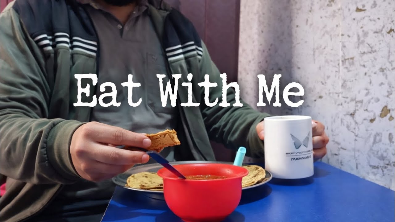 Eat Gobhi Paratha And Drinking Tea | Homemade Humble Breakfast 