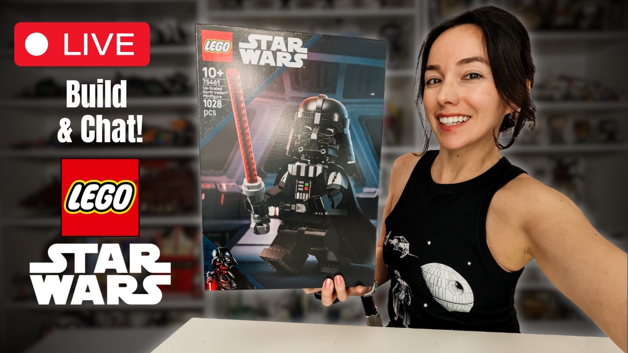 Building LEGO Star Wars Up-scaled Vader! - Live Build & Chat