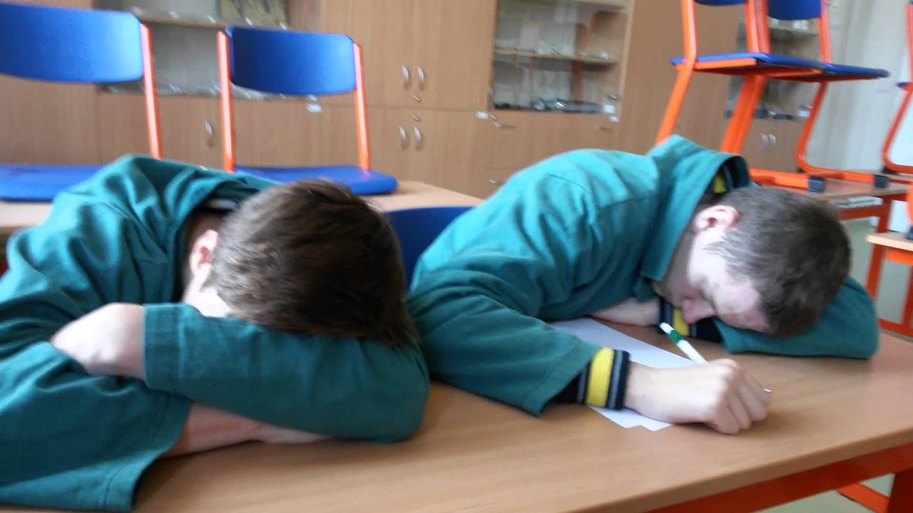 Sleeping at school