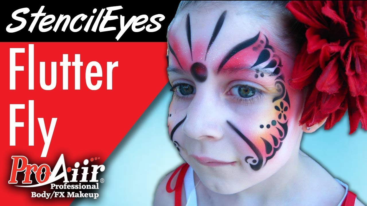 Airbrush Face Painting Butterfly