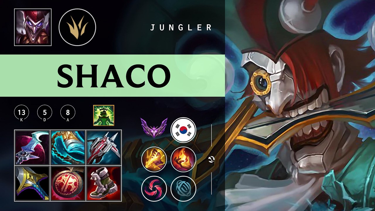 Shaco Jungle vs Xin Zhao - KR Master Patch 26.05