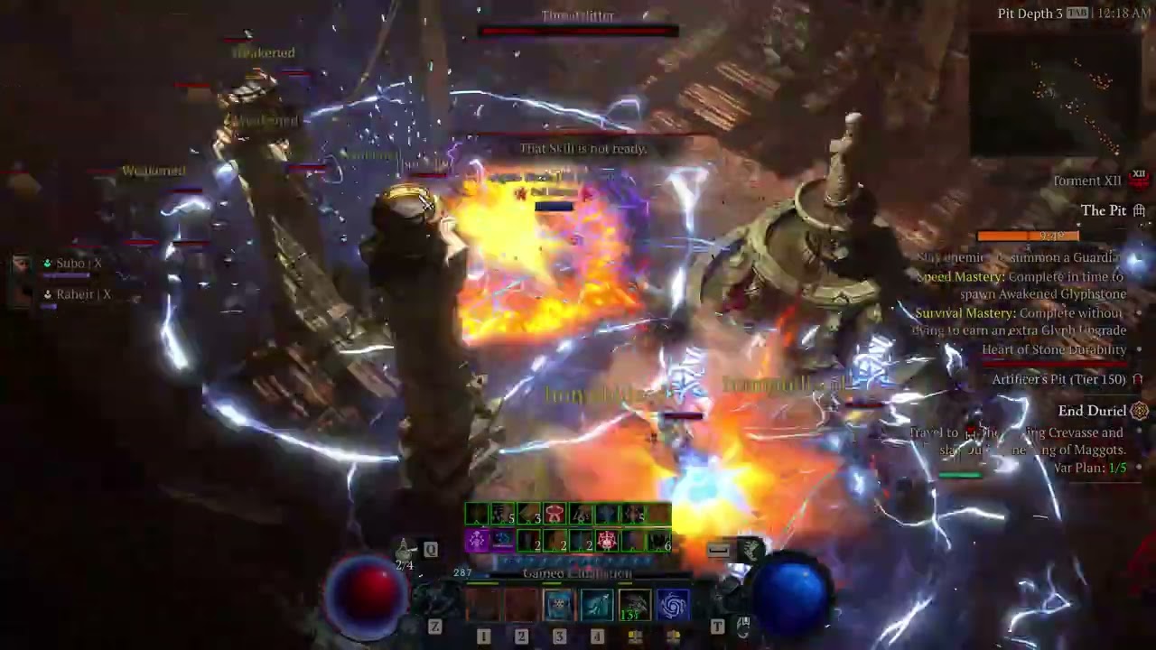 Diablo 4 - Ball Lightning Sorc - Pit 150 - Season 13 - 9 min 13 sec