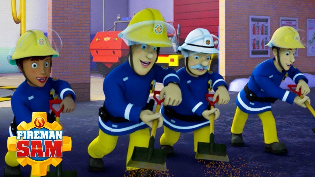 Fireman Sam US | Ice Hockey Meltdown! - Best Teamwork Saves | Season 10 | Kids Cartoons