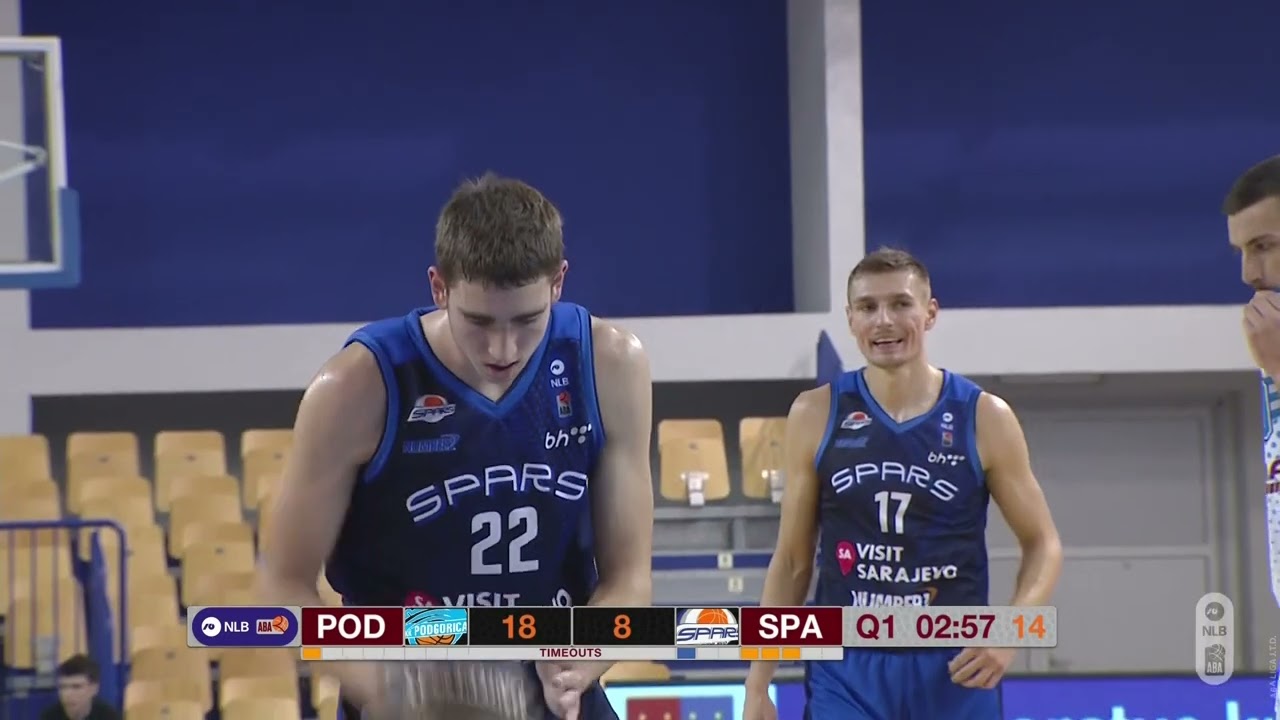 NLB ABA League 2 2022/23, Round 5 match: Podgorica - Spars Ilidža (26.11.2022)