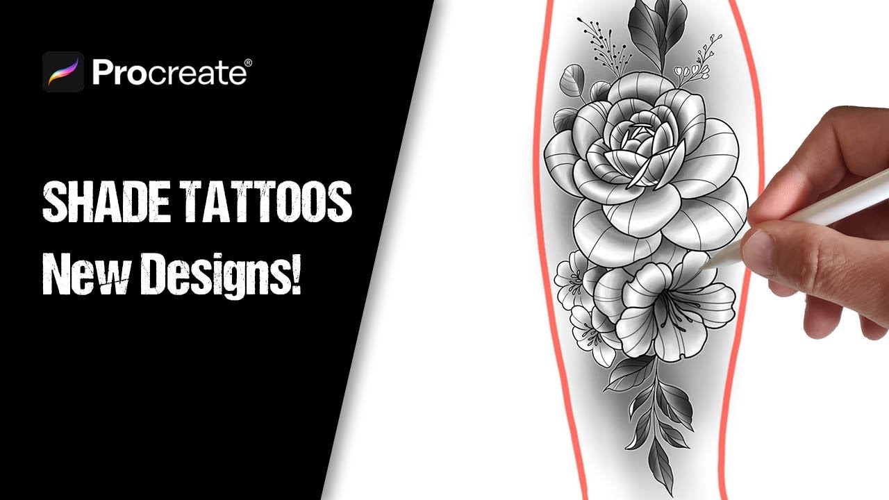 How to Shade a Tattoo (and more!) in Procreate - NEW Brushes