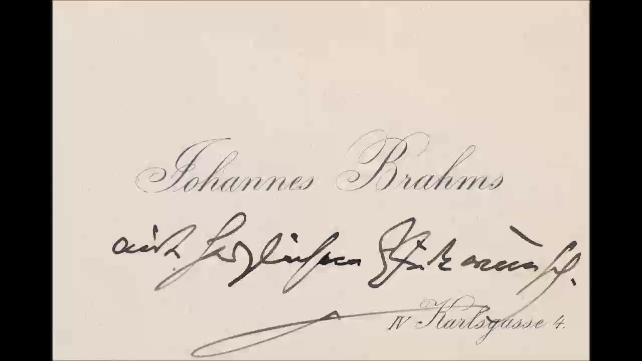 Johannes Brahms / Peter Bannister (1966 -) In stiller Nacht