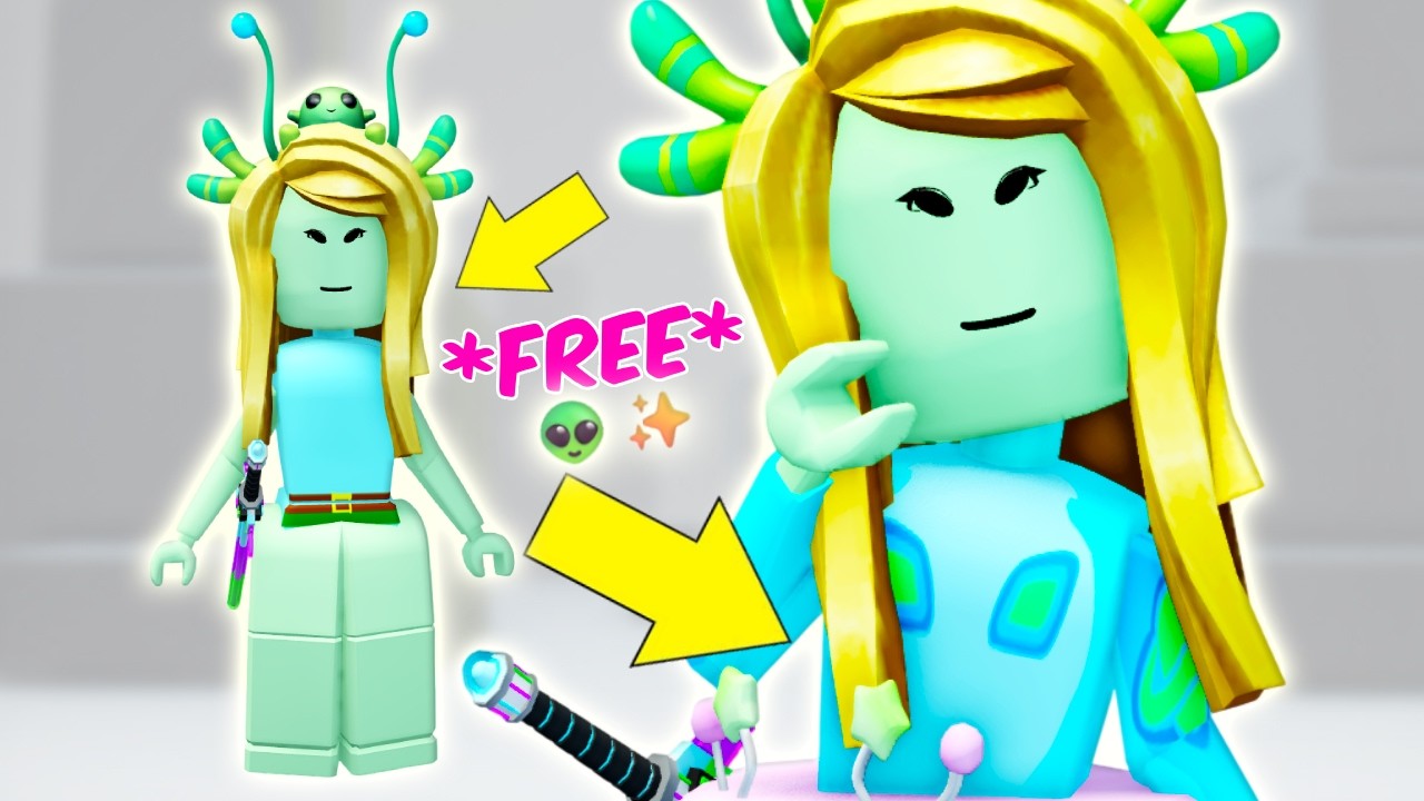 Making a CUTE ALIEN Avatar for 0 ROBUX + Free Item Code! 👽✨