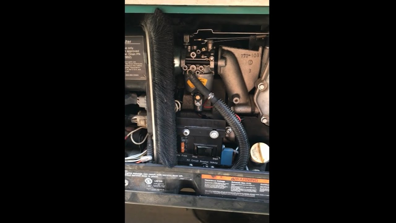 Onan 4000 microquiet generator Carb fix