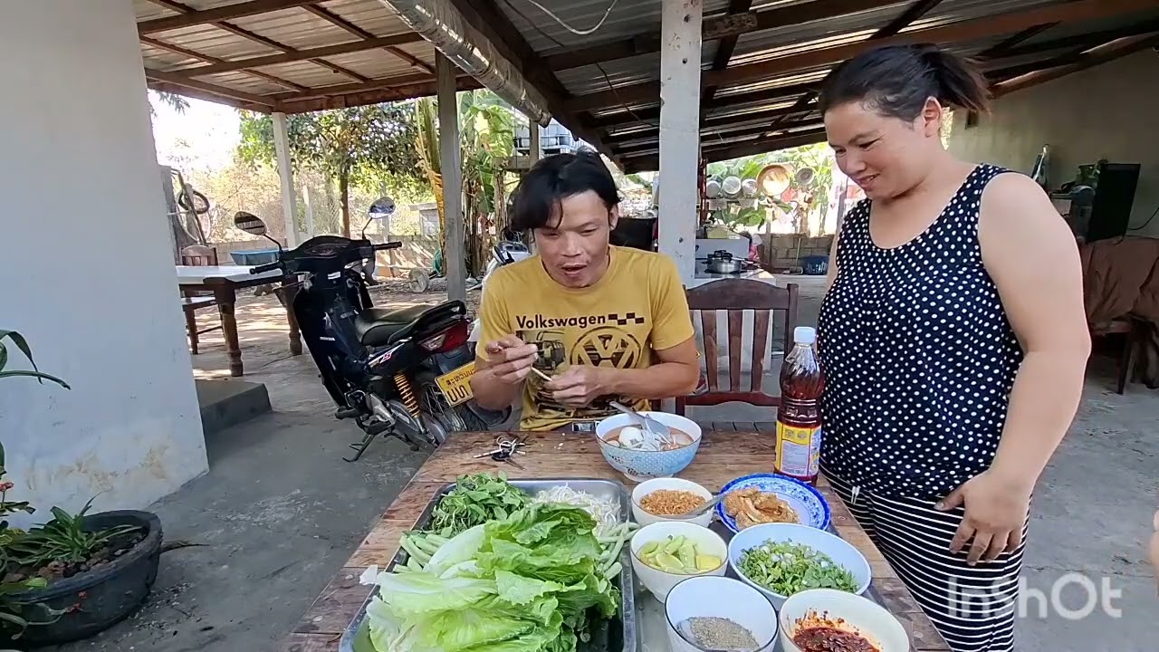 ทำข้าวเปียกให้กินตอนเช้า กาน่าชอบมาก