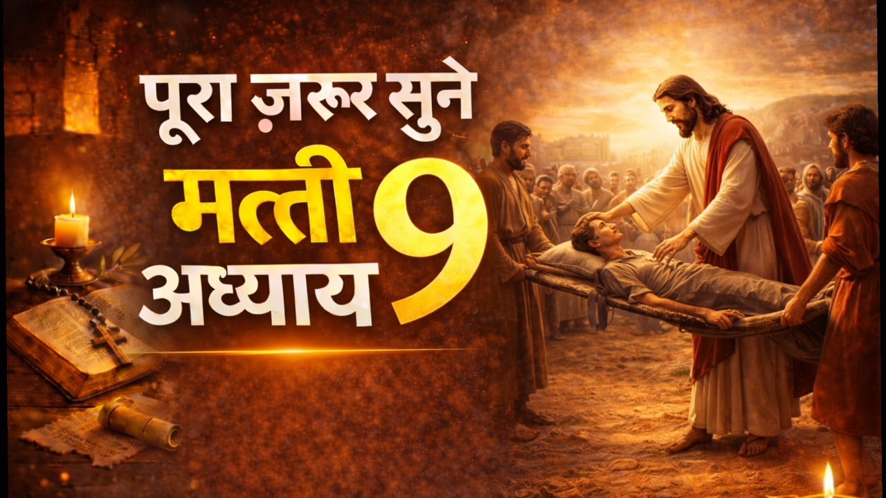 मत्ती 9 अध्याय | यीशु मसीह की चंगाई और दया | पूरा जरूर सुनें | Hindi Bible Matthew 9