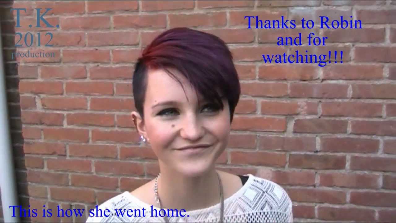 LETS GO OUTSIDE. Robins Short Disconnect Trendy Hairstyle and Color by Theo Knoop. 2012