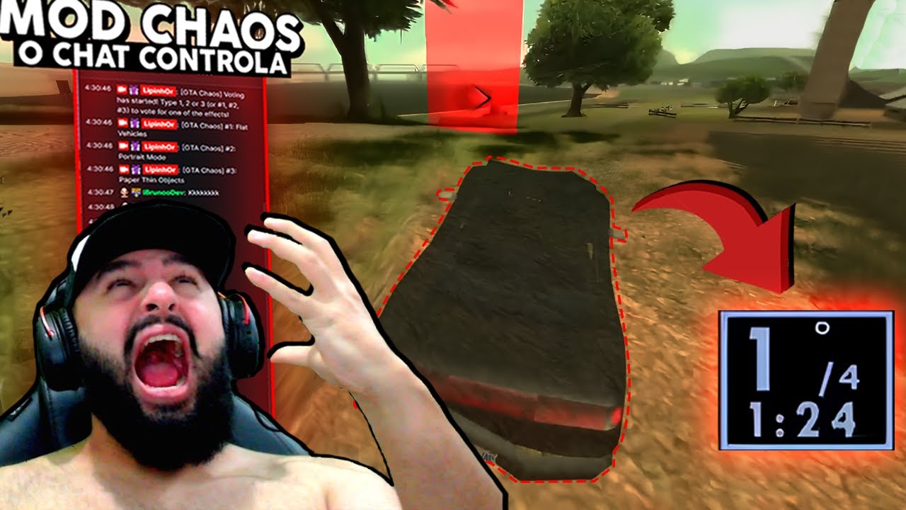 REMOVERAM MEU CARRO NO MEIO DA CORRIDA kkkkjj GTA SA: CHAOS MOD [PARTE 28]