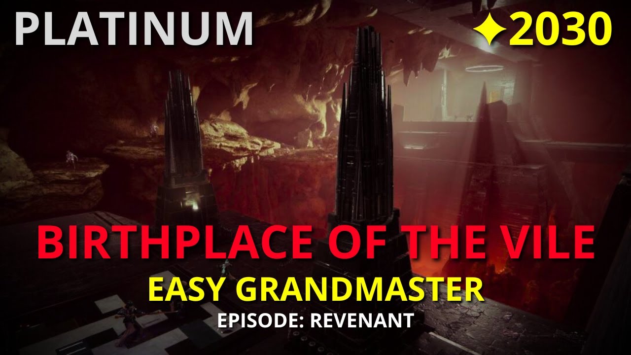 Birthplace of the Vile - Easy 2030 Grandmaster Nightfall | Destiny 2 (PS5)