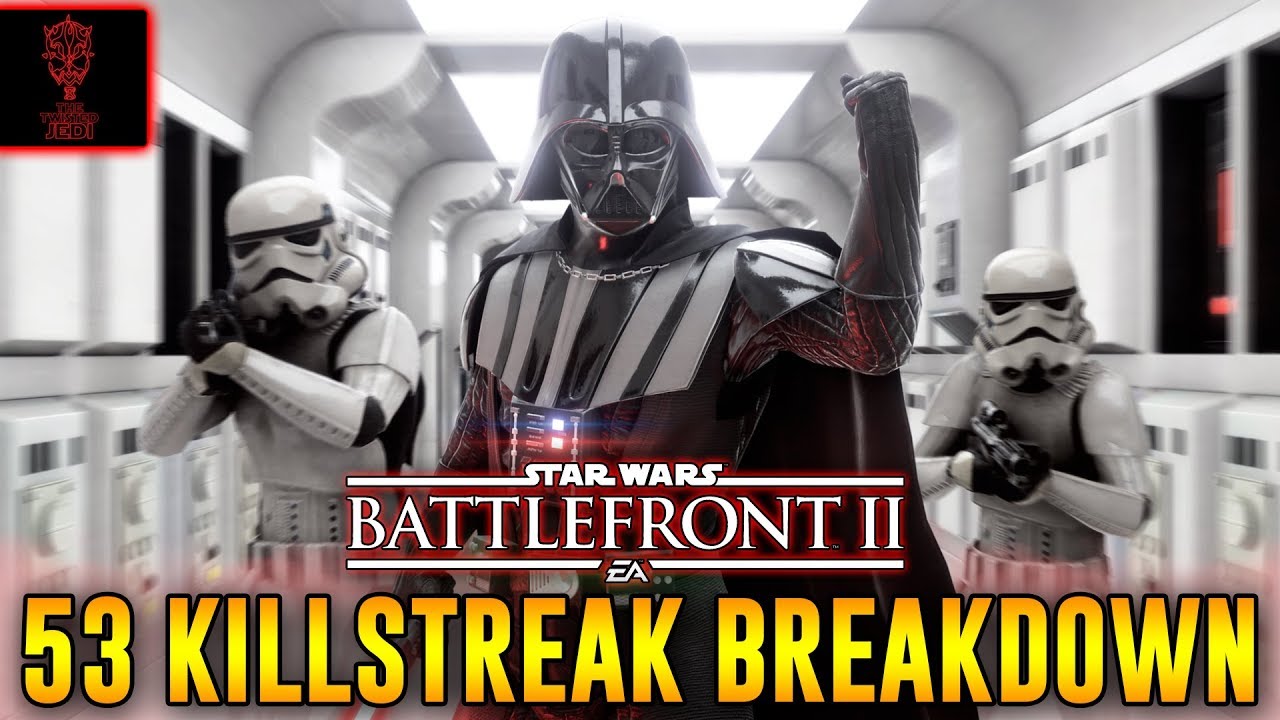 Killstreak Breakdown #6 - Darth Vader Tips & Tricks! Star Wars Battlefront 2 Gameplay