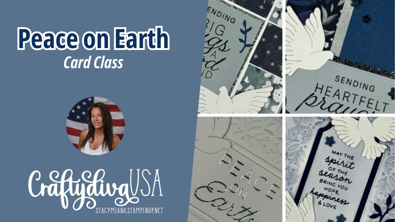 ✨ Peace On Earth Stampin’ Up Card Class | Fast and Easy cardmaking | Stash Cards You’ll Use! ✨
