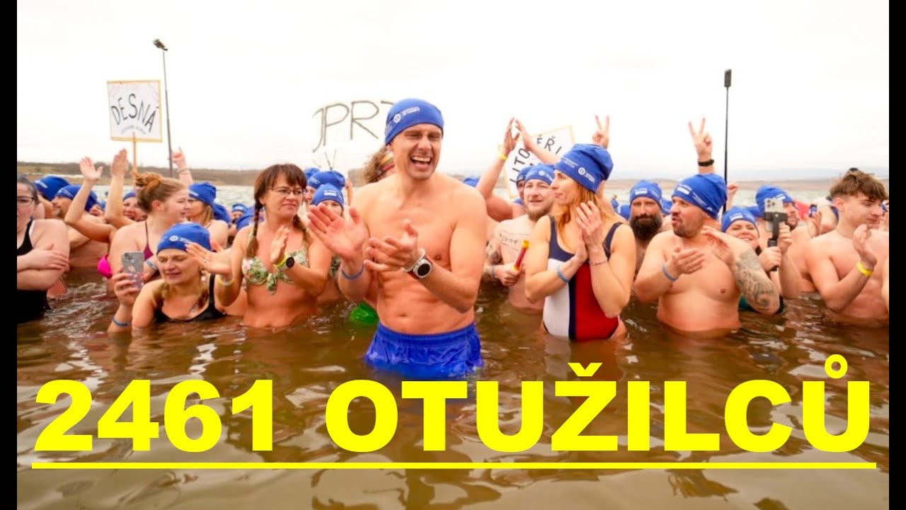 JEZERO MOST otužilci vytvořili rekord pro Guinessovu knihu