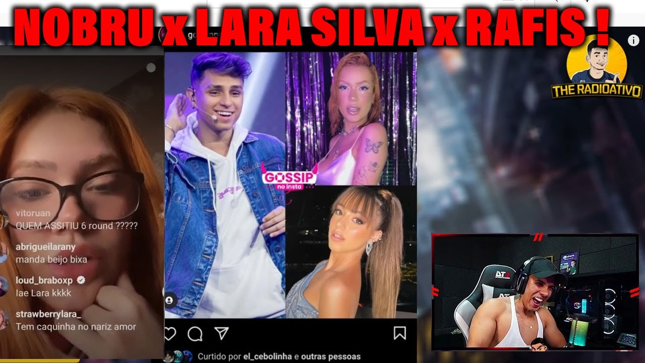 HUDSON AMORIM REAGINDO NOBRU E LARA SILVA x RAFIS !