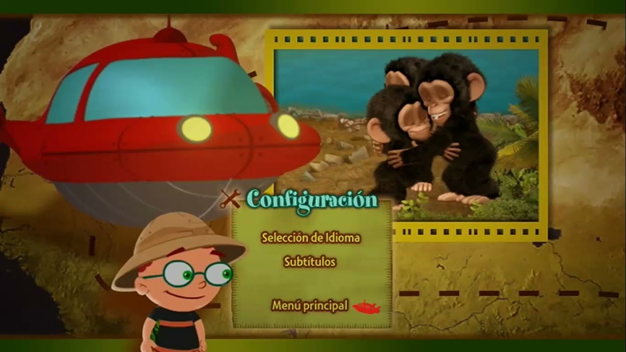 Little Einsteins: De viaje por África DVD de 2009 (Menú)