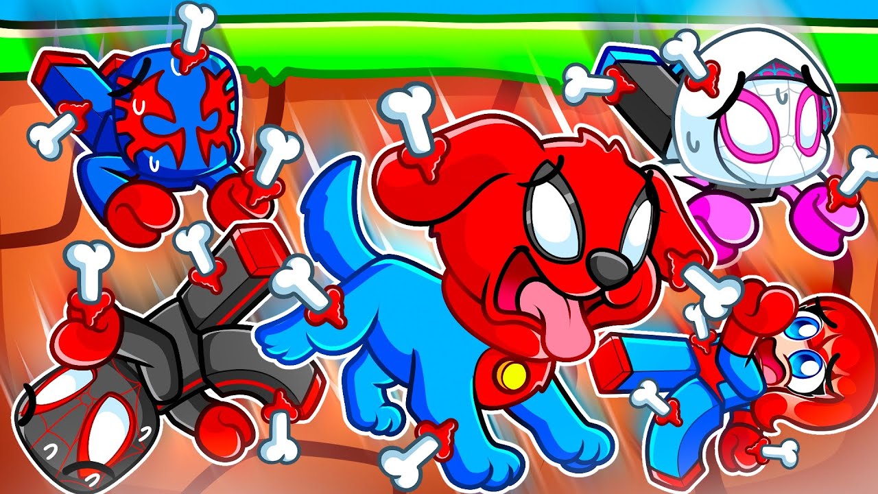 Spidey Becomes A DOG and BROKE 8,456,435 BONES In Roblox BROKEN BONES!