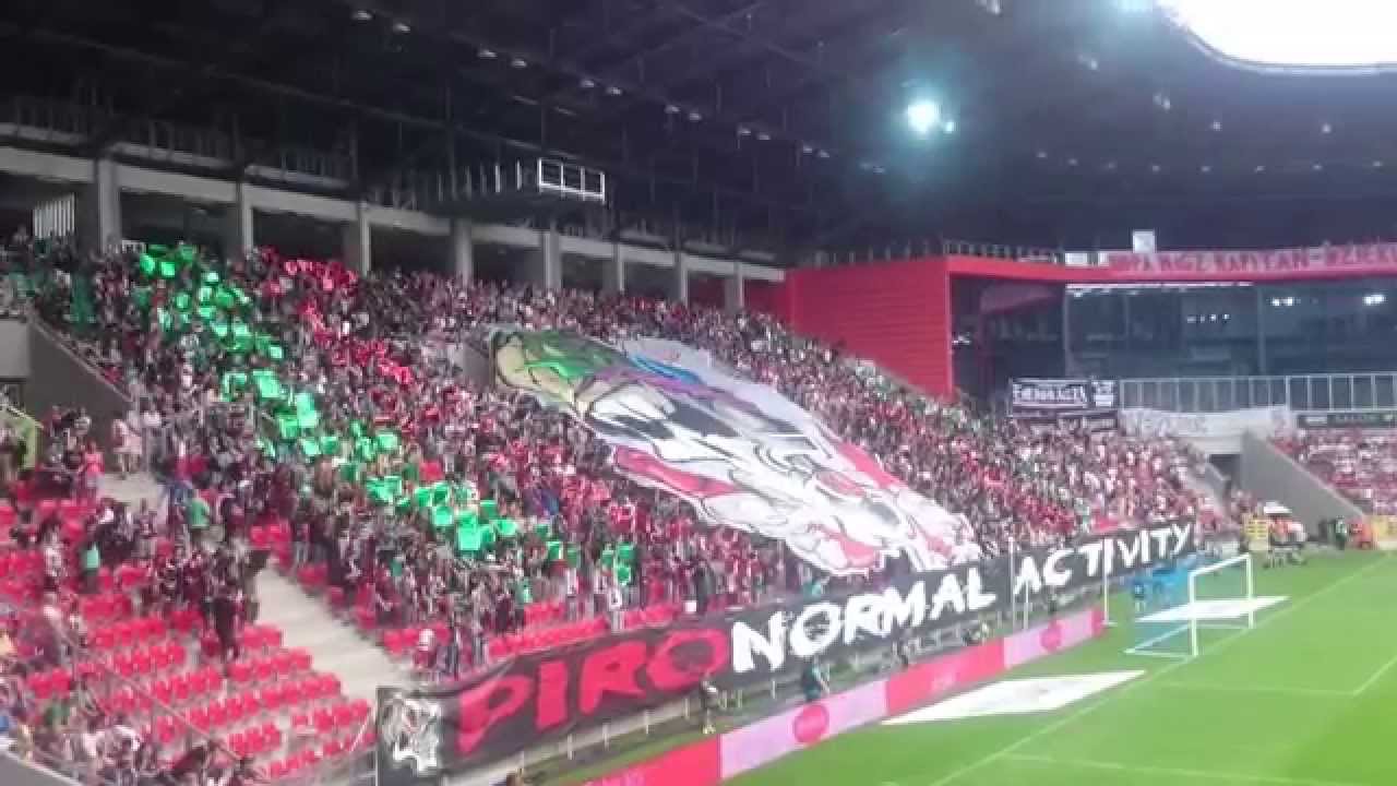 GKS TYCHY - FC KOELN (FC Köln) 0:1 (18.07.2015) - OTWARCIE STADIONU OPRAWA PIROTECHNIKA