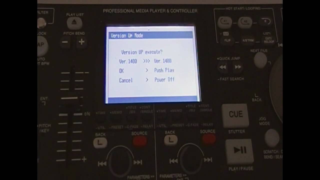 Denon DN-HD2500 how to update the firmware