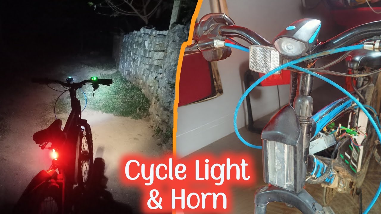 Electric Cycle New Front Light Installation | Light & Horn Install for Ebike | SoCreator |Frontlight