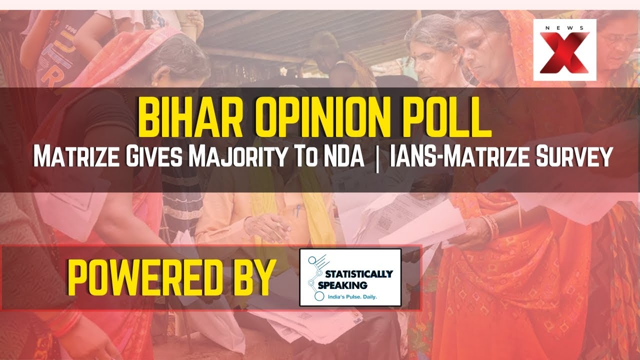 Bihar Opinion Poll: Matrize Gives Majority To NDA | IANS-Matrize Survey