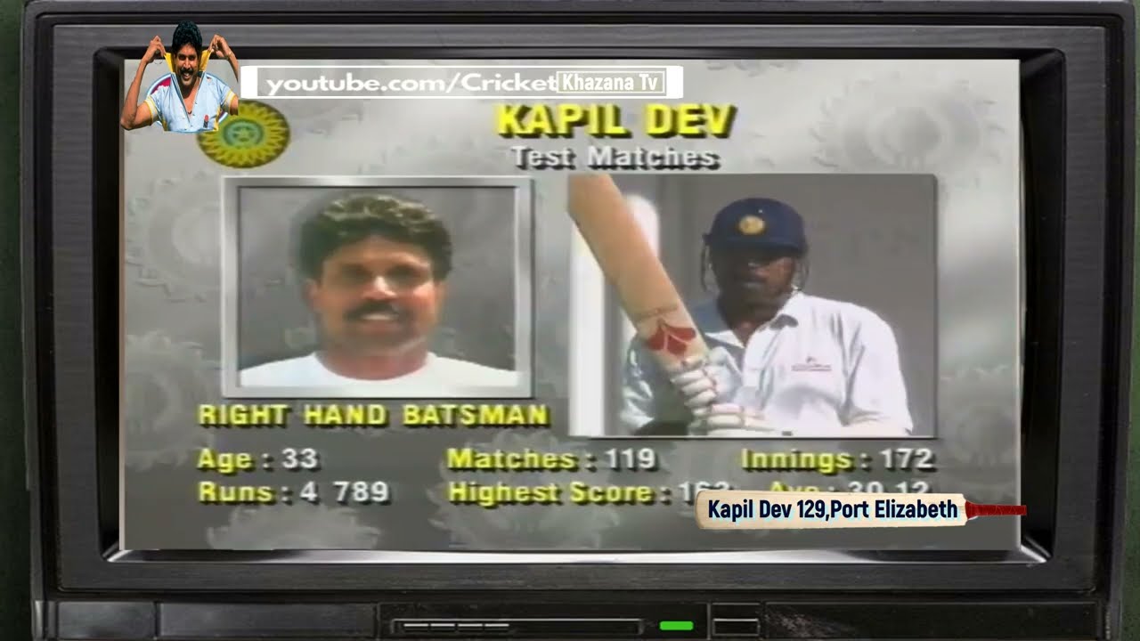 Kapil Dev's Brutal 129 in Port Elizabeth South Africa rescue India