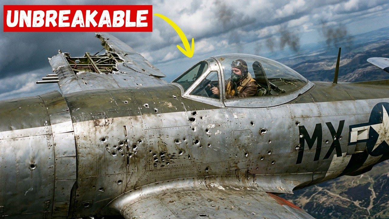 German Pilots Couldn't Believe American P-47s Survived 2,000 Rounds and Flew Home Missing Wings