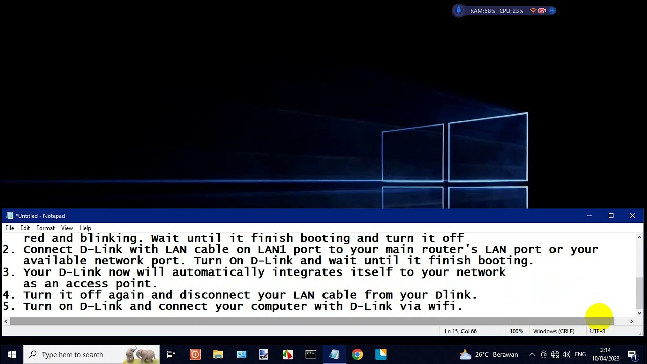 Setting D-Link DSL 2750U As An Access Point And Print Server