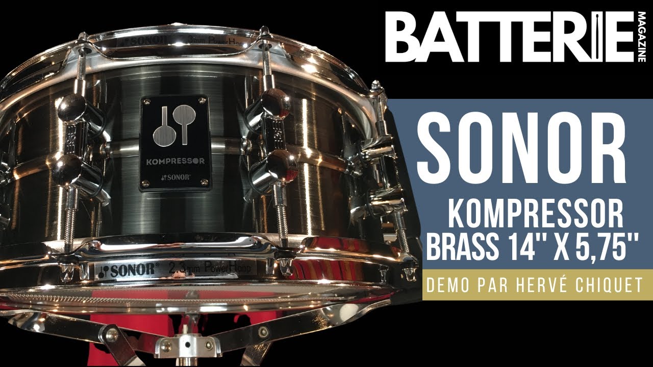 SONOR KOMPRESSOR BRASS 14’’ x 5,75’’ - Demo | Batterie Magazine # 206