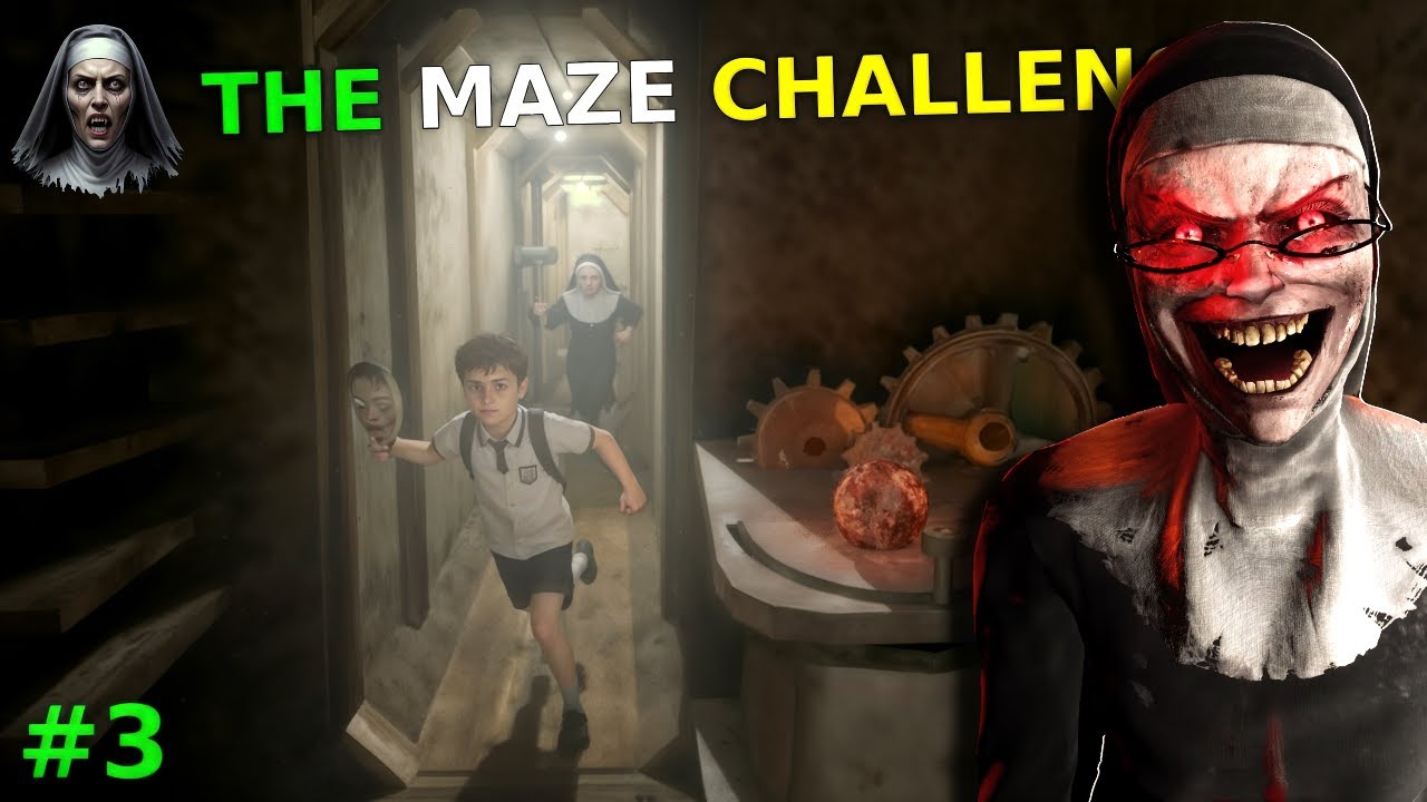 EVIL NUN : The Maze Challenge Mask Escape | EVIL NUN CHAPTER 1 GAMEPLAY #3