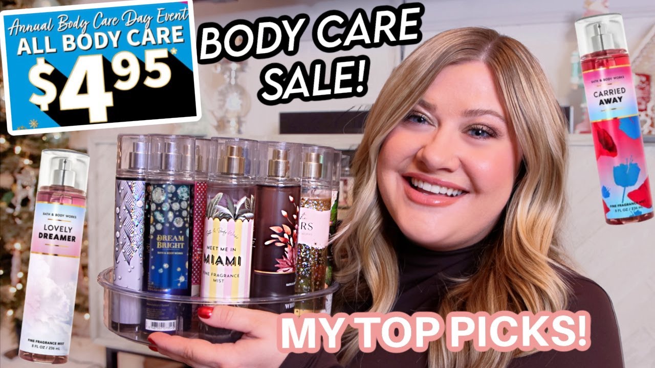 BATH & BODY WORKS BODY CARE DAY SALE INFO + MY TOP SCENTS FOR 2023